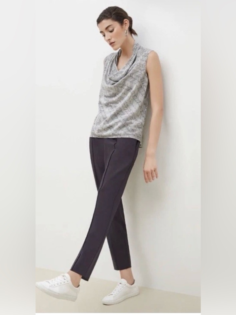 M.M. LAFLEUR New York The Colby Travel Pant Origami Tech Cool Charcoal